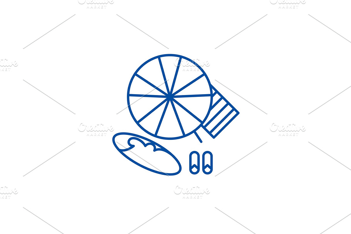 Beach umbrella and swimming board in Illustrations - product preview 8