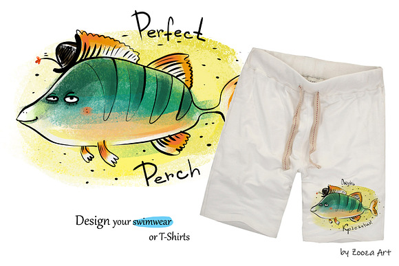 Happy River Fish - 9 illustrations in Illustrations - product preview 4