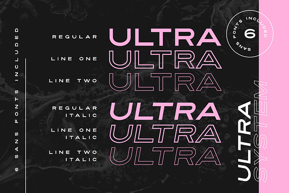 Ultra System Sans & Script in Outline Fonts - product preview 2