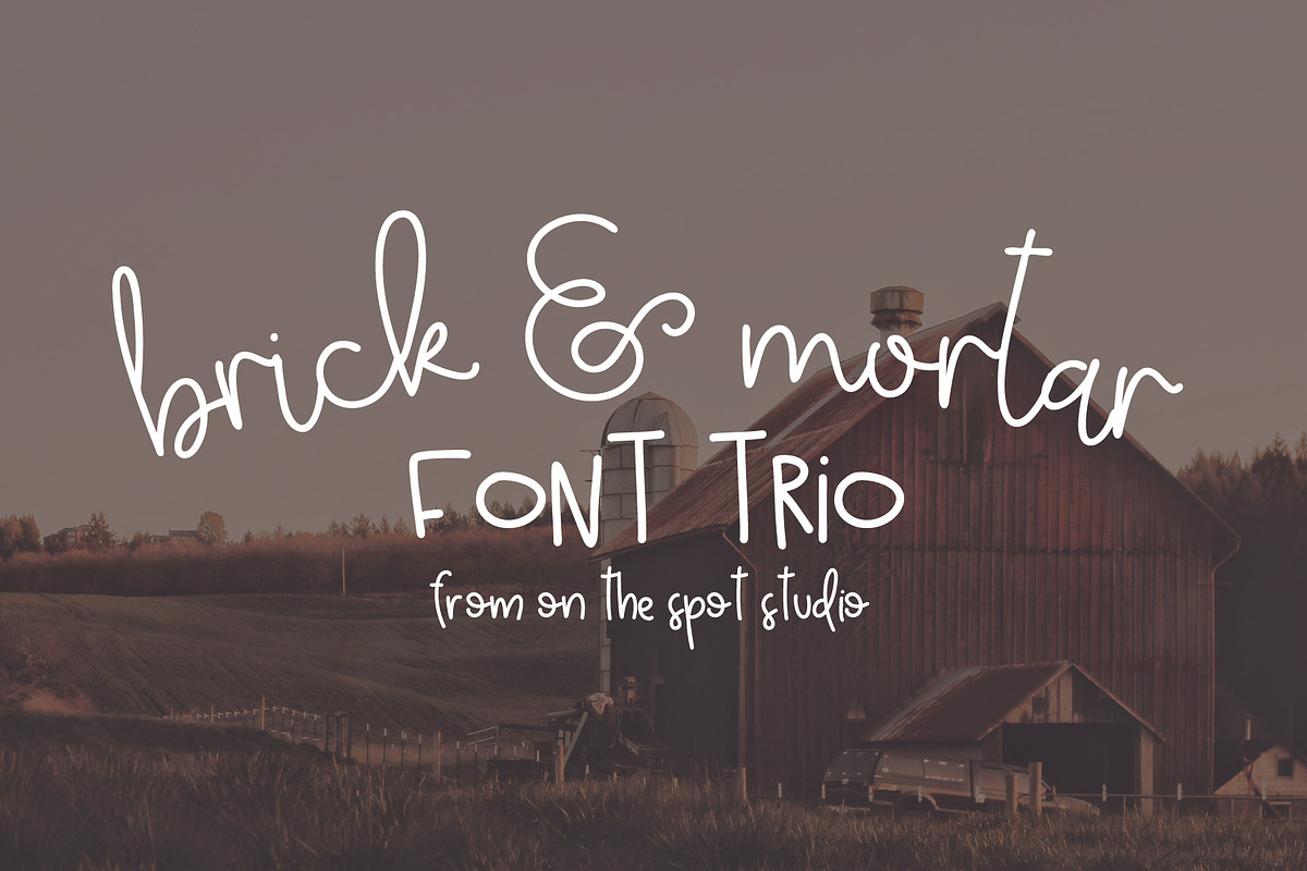 Brick + Mortar Trio in Display Fonts - product preview 8