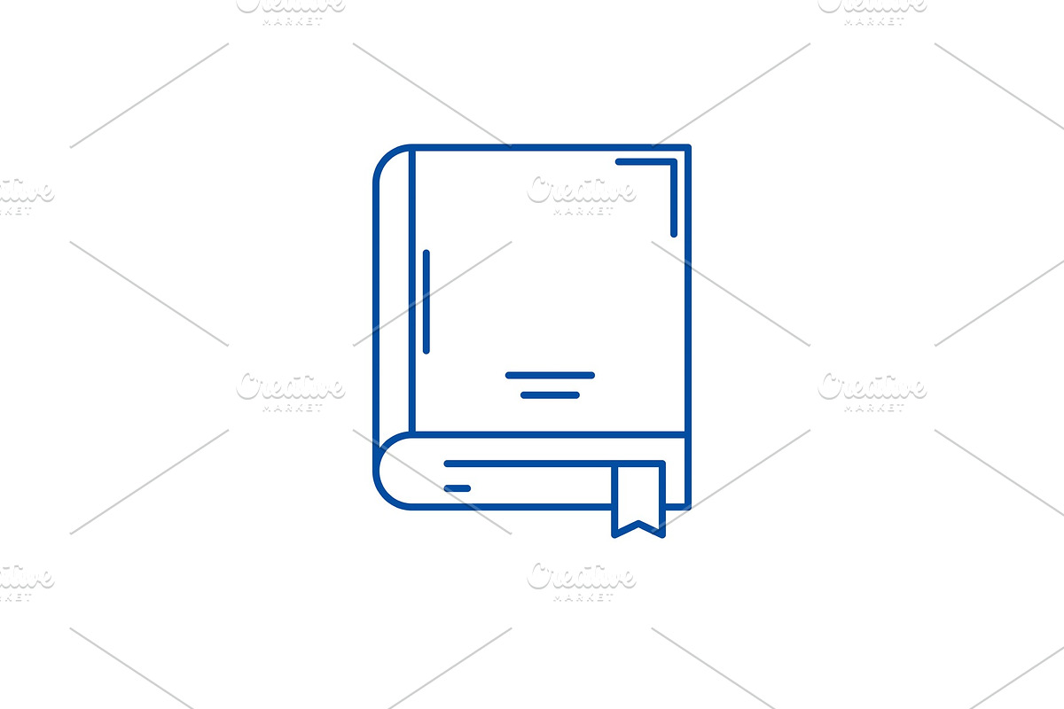 Archive book line icon concept in Illustrations - product preview 8