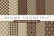 Brown Geometric Digital Papers