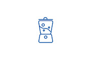 Blender, smoothie line icon concept