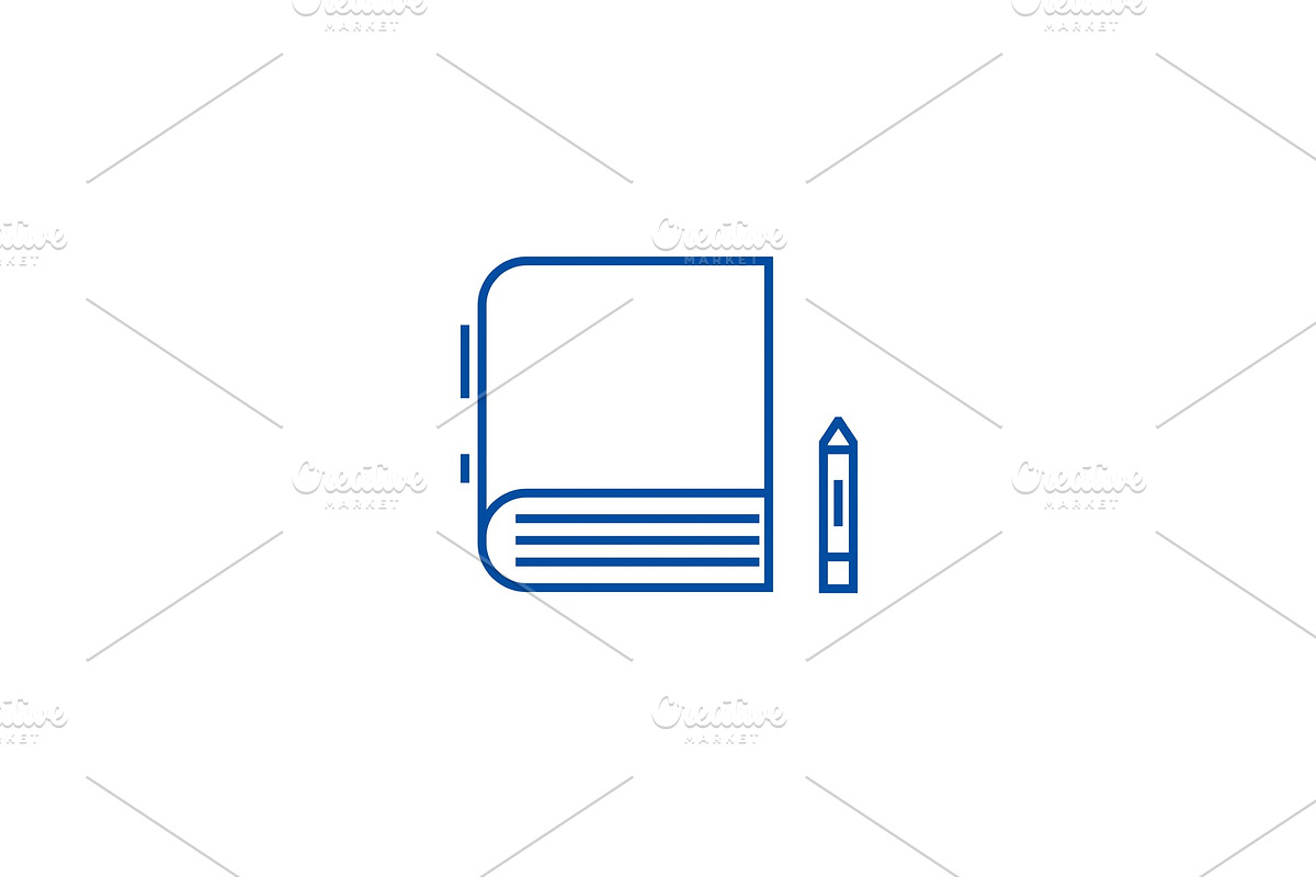Book line icon concept. Book flat in Illustrations - product preview 8