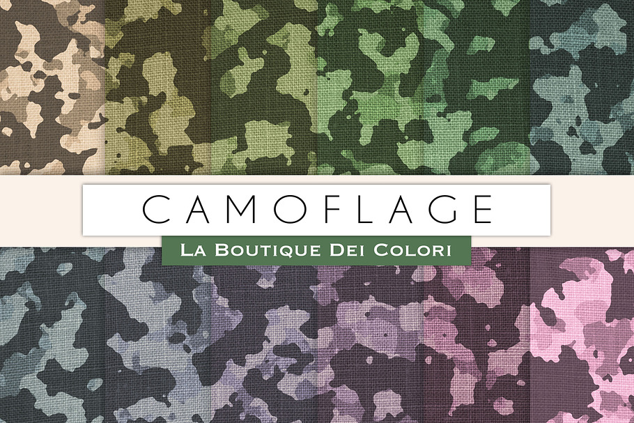 Camoflage Digital Paper in Textures - product preview 8