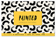 Painted Seamless Patterns Set