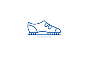 Boots line icon concept. Boots flat