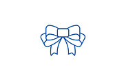 Bow line icon concept. Bow flat