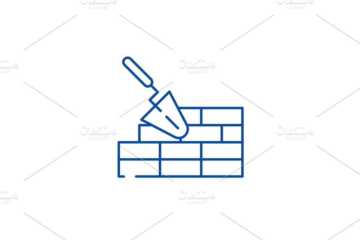 Brickwork line icon concept in Textures - product preview 8