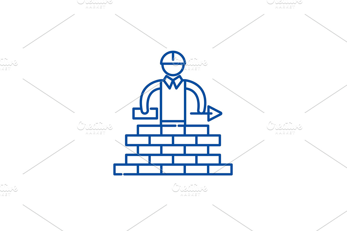 Building line icon concept. Building in Illustrations - product preview 8