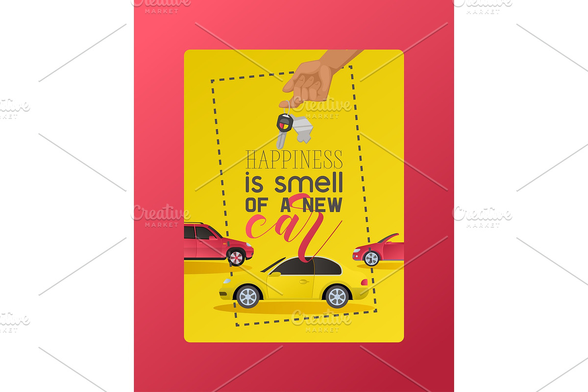 Car vector hand holding automobile in Illustrations - product preview 8