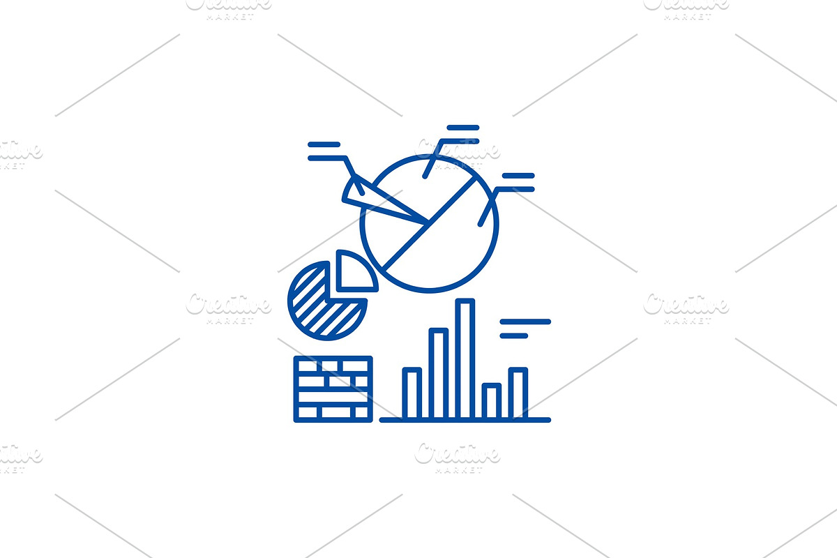 Business analytics line icon concept in Illustrations - product preview 8