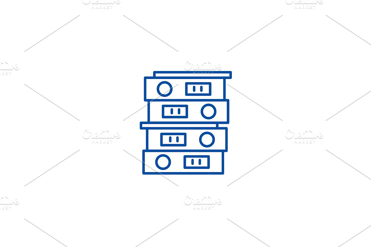 Business archive line icon concept in Illustrations - product preview 8