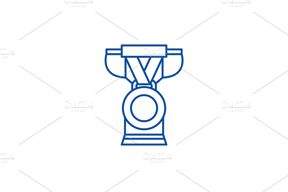 Business award line icon concept in Illustrations - product preview 8