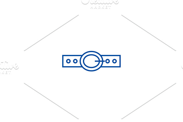 Business belt line icon concept