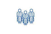 Business consultants line icon