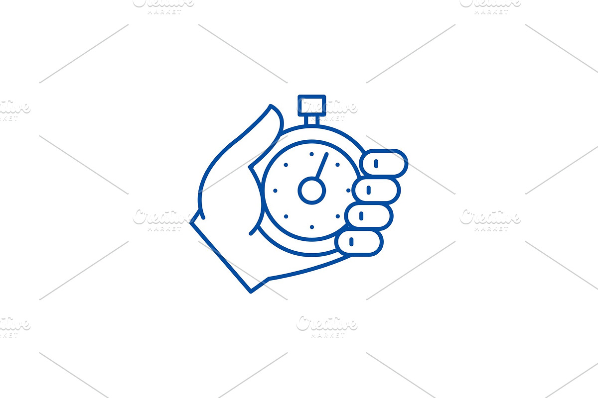 Business controlling line icon in Illustrations - product preview 8