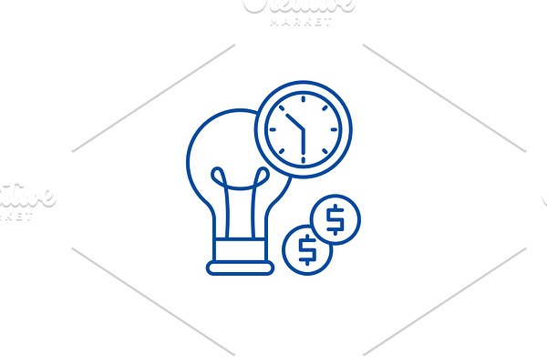 Business efficiency line icon