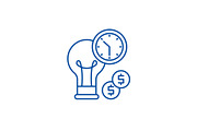 Business efficiency line icon