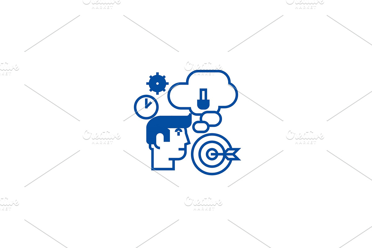 Business idea,brainstorm,target goal in Illustrations - product preview 8