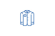 Business men shirt line icon concept