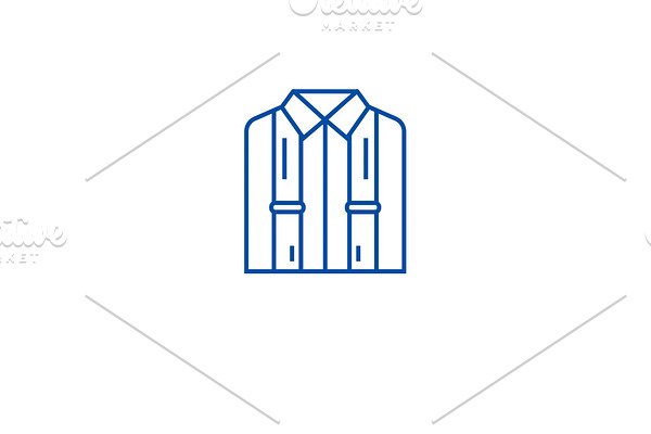 Business suspenders line icon