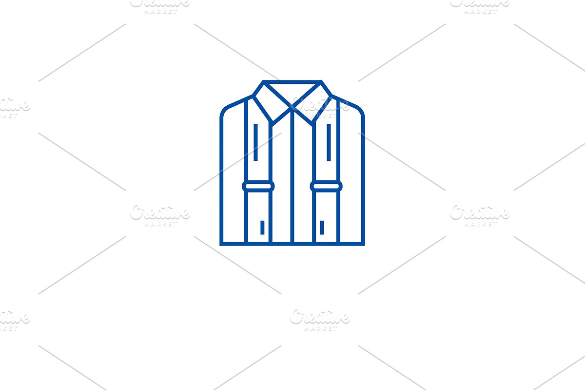 Business suspenders line icon in Illustrations - product preview 8