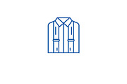 Business suspenders line icon