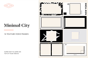 12 Minimal City Youtube Frames