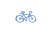 Bycicle line icon concept. Bycicle
