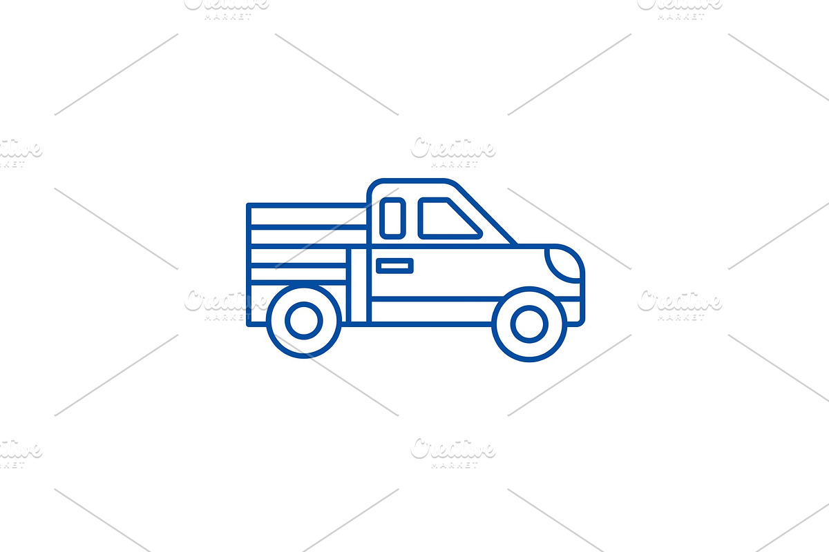 Car pickup line icon concept. Car in Illustrations - product preview 8