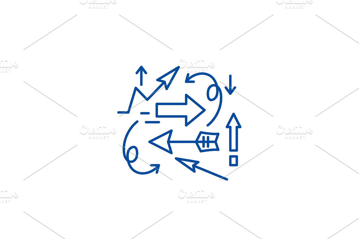 Chaos theory line icon concept in Illustrations - product preview 8