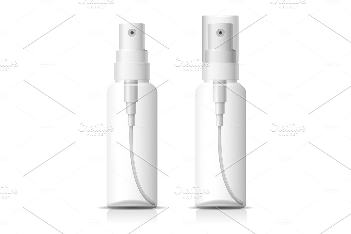 Cosmetic spray bottle mockup in Illustrations - product preview 8