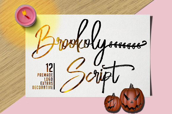 Brookoly Script - Handwritting Font in Script Fonts - product preview 11