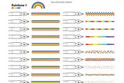 Rainbow Party Illustrator Brush Pack