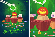Halloween card or poster