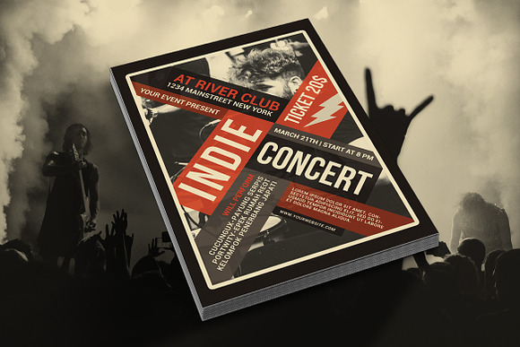 Indie Concert Flyer in Flyer Templates - product preview 2