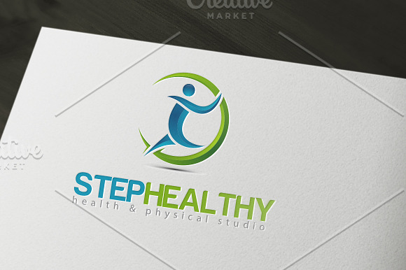 Step Healthy and Fitness Logo in Logo Templates - product preview 1