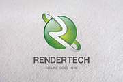 R Letter, R logo, 3D Logo templates