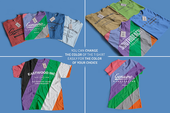 Infinity Color T-Shirt Mockups in Product Mockups - product preview 1