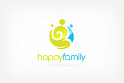 Happy Healthy Family Logo