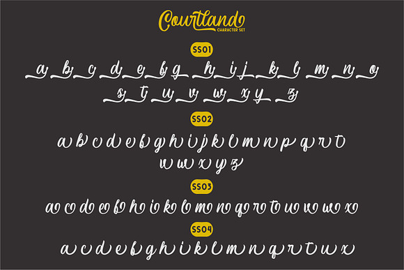 Courtland Handdrawn in Script Fonts - product preview 7