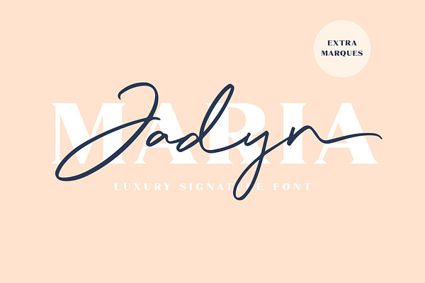 Jadyn Maria - Luxury Signature Font