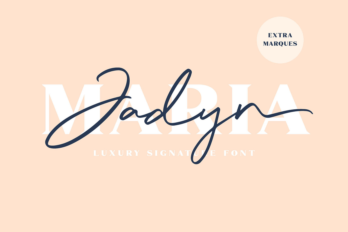 Jadyn Maria - Luxury Signature Font in Script Fonts - product preview 8