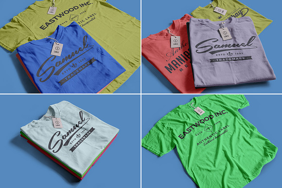 Infinity Color T-Shirt Mockups in Product Mockups - product preview 3