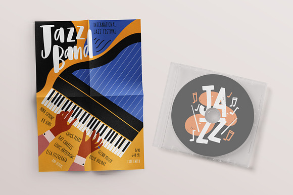 Jazz poster set in Illustrations - product preview 4