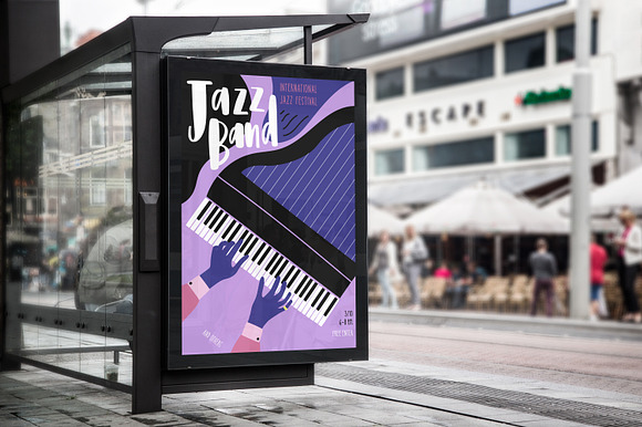 Jazz poster set in Illustrations - product preview 6
