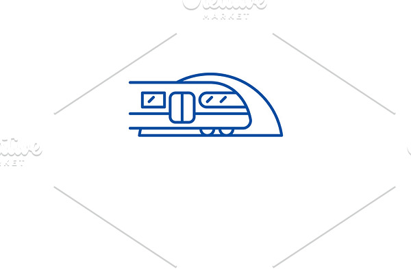 Subway line icon concept. Subway