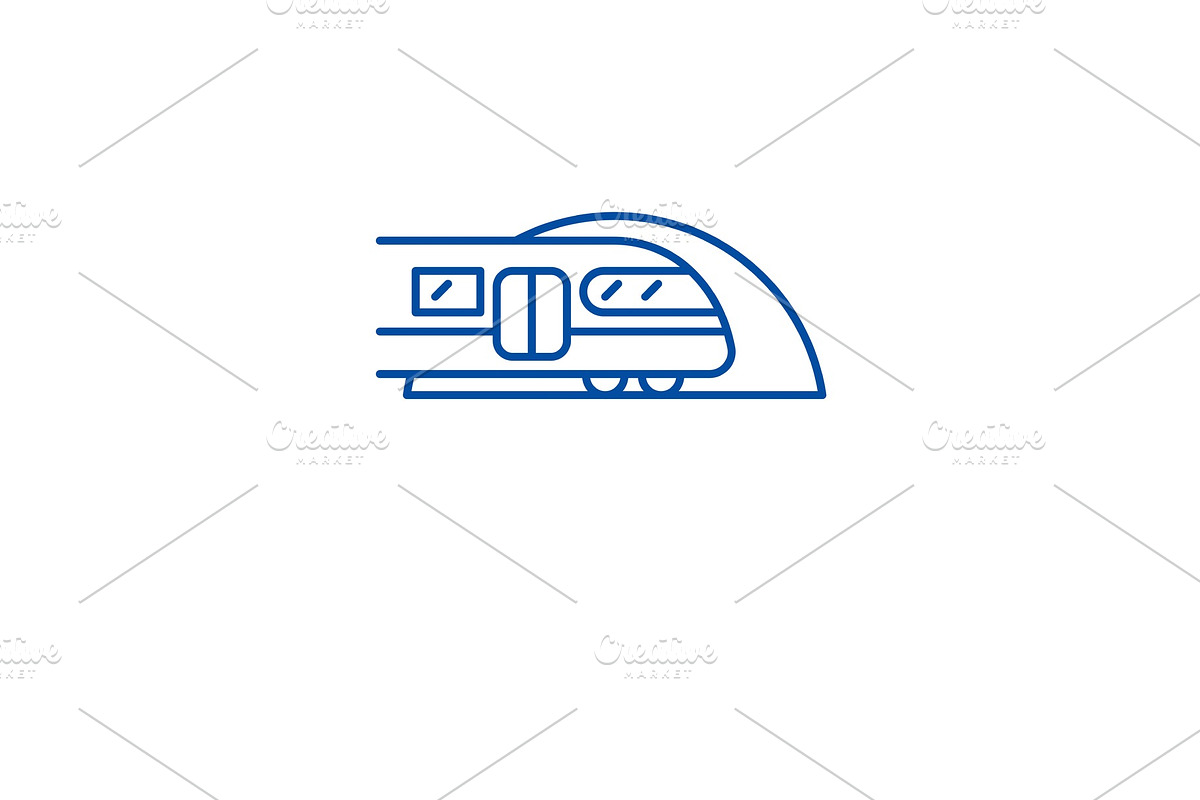 Subway line icon concept. Subway in Illustrations - product preview 8