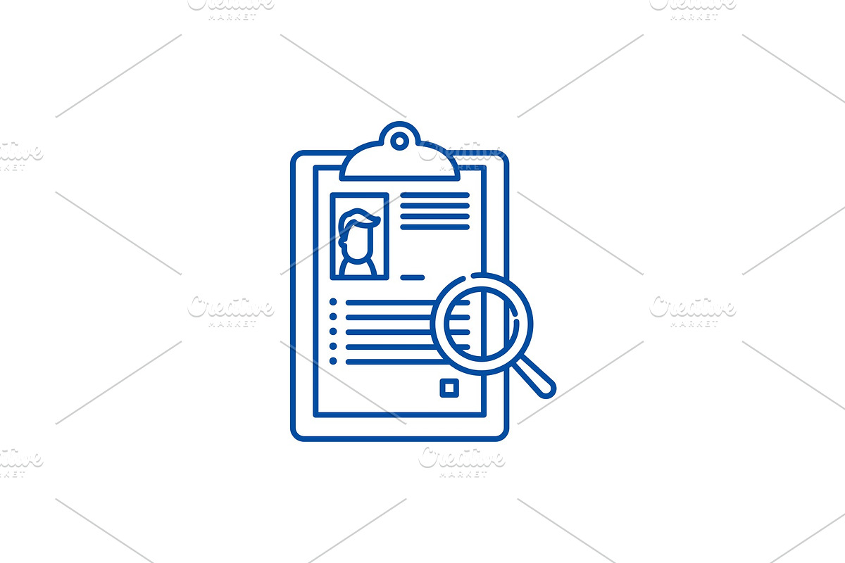 Summary line icon concept. Summary in Illustrations - product preview 8